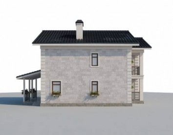 Проект дома из блоков 10-2079
