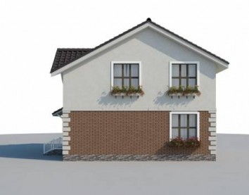 Проект дома из блоков 10-2040