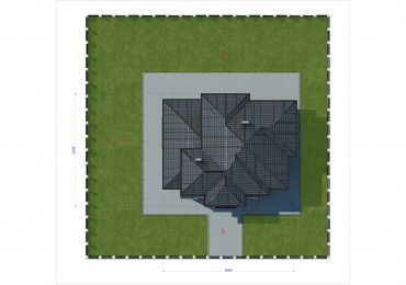 Проект дома из блоков 1628