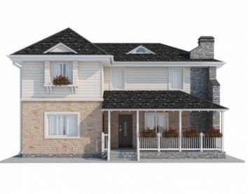 Проект каркасного дома 10-2086