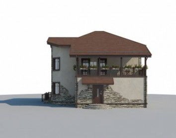 Проект дома из блоков 10-2248