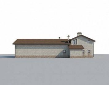 Проект дома из блоков 10-2251