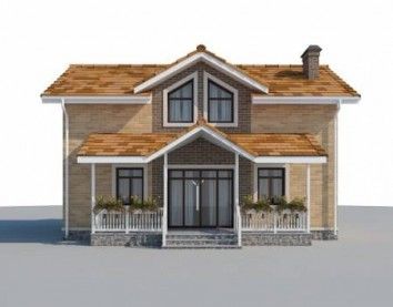 Проект дома из блоков 1-46