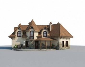 Проект дома из блоков 10-2219