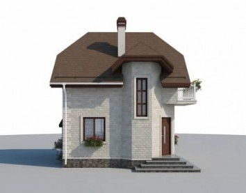 Проект дома из блоков 10-2185
