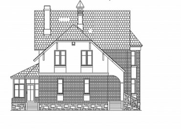 Проект дома из блоков 1548