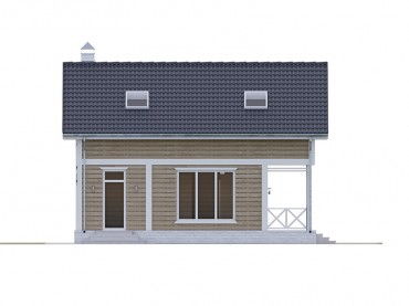 Проект каркасного дома 2-18