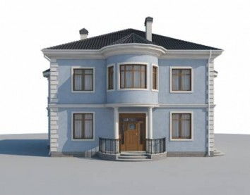 Проект дома из блоков 10-2154