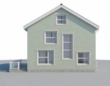 Проект дома из блоков 10-2036