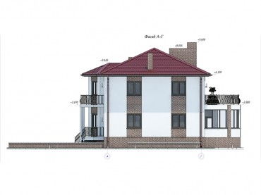Проект дома из блоков 1631