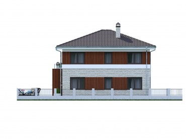 Проект дома из блоков м38