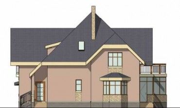 Проект дома из блоков 1545