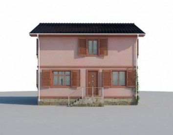 Проект дома из блоков 10-2125