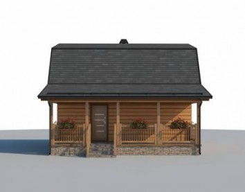 Проект деревянного дома 10-2216