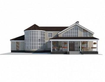 Проект дома из блоков 10-2129