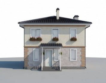 Проект дома из блоков 10-2078