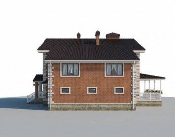 Проект дома из блоков 10-2175