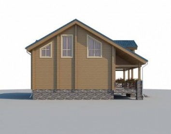 Проект деревянного дома 10-2062