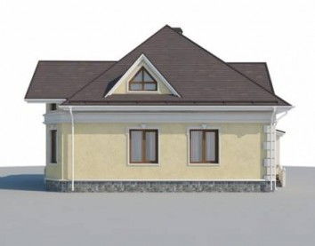 Проект дома из блоков 10-2190