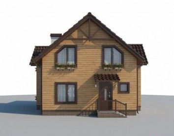 Проект деревянного дома 10-2233