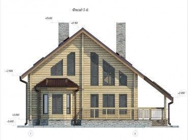 Проект деревянного дома 3-17
