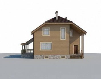 Проект деревянного дома 10-2092
