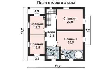 Проект дома из блоков 10-2014-2