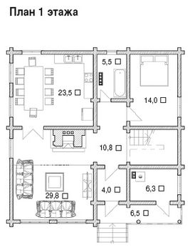 Проект деревянного дома 1554