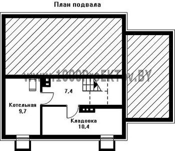 Проект дома из блоков 1152