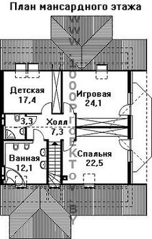 Проект дома из блоков 1427