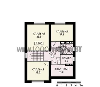 Проект дома из блоков 1095