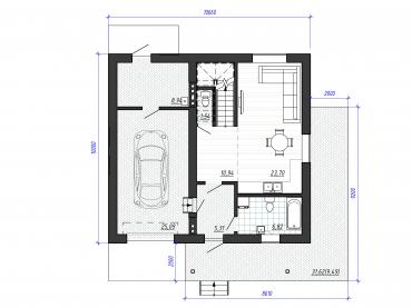 Проект дома из блоков 1-15