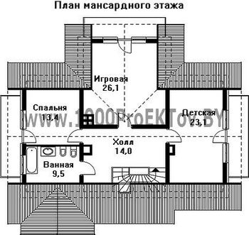 Проект дома из блоков 1178