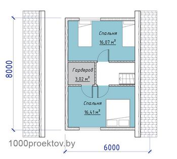 Проект деревянного дома 3-22