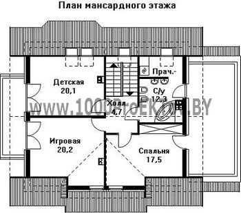 Проект дома из блоков 1456