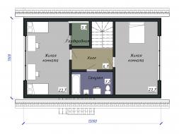 Проект каркасного дома 2-50-6