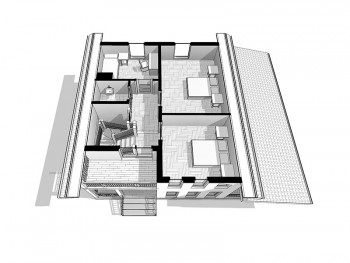 Проект каркасного дома 2-23