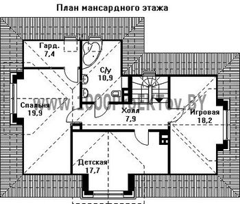 Проект дома из блоков 1219