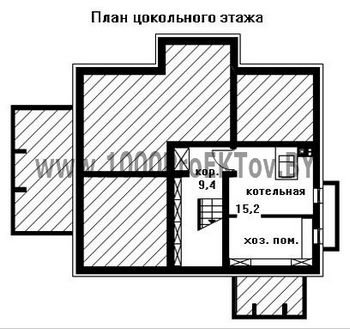 Проект дома из блоков 1474