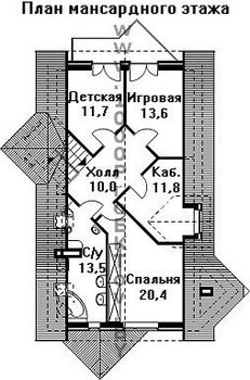 Проект дома из блоков 1459