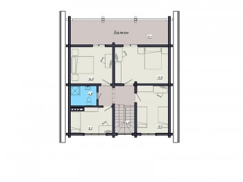 Проект деревянного дома 3-9