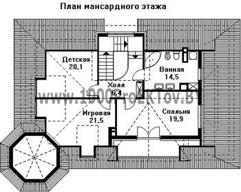 Проект дома из блоков 1411