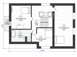 Проект дома из блоков м6