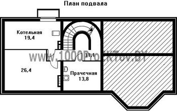 Проект дома из блоков 1163