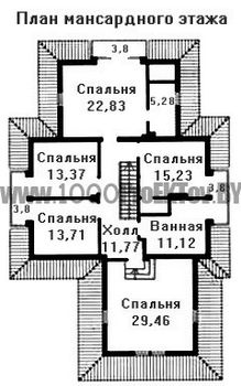Проект дома из блоков 1511