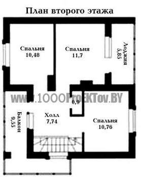Проект дома из блоков 1497