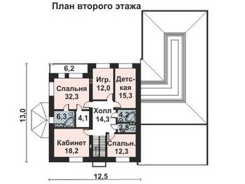 Проект дома из блоков 10-2143