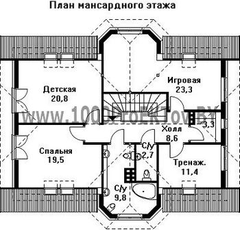 Проект дома из блоков 1397