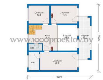Проект деревянного дома 1057