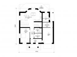Проект дома из блоков м41
